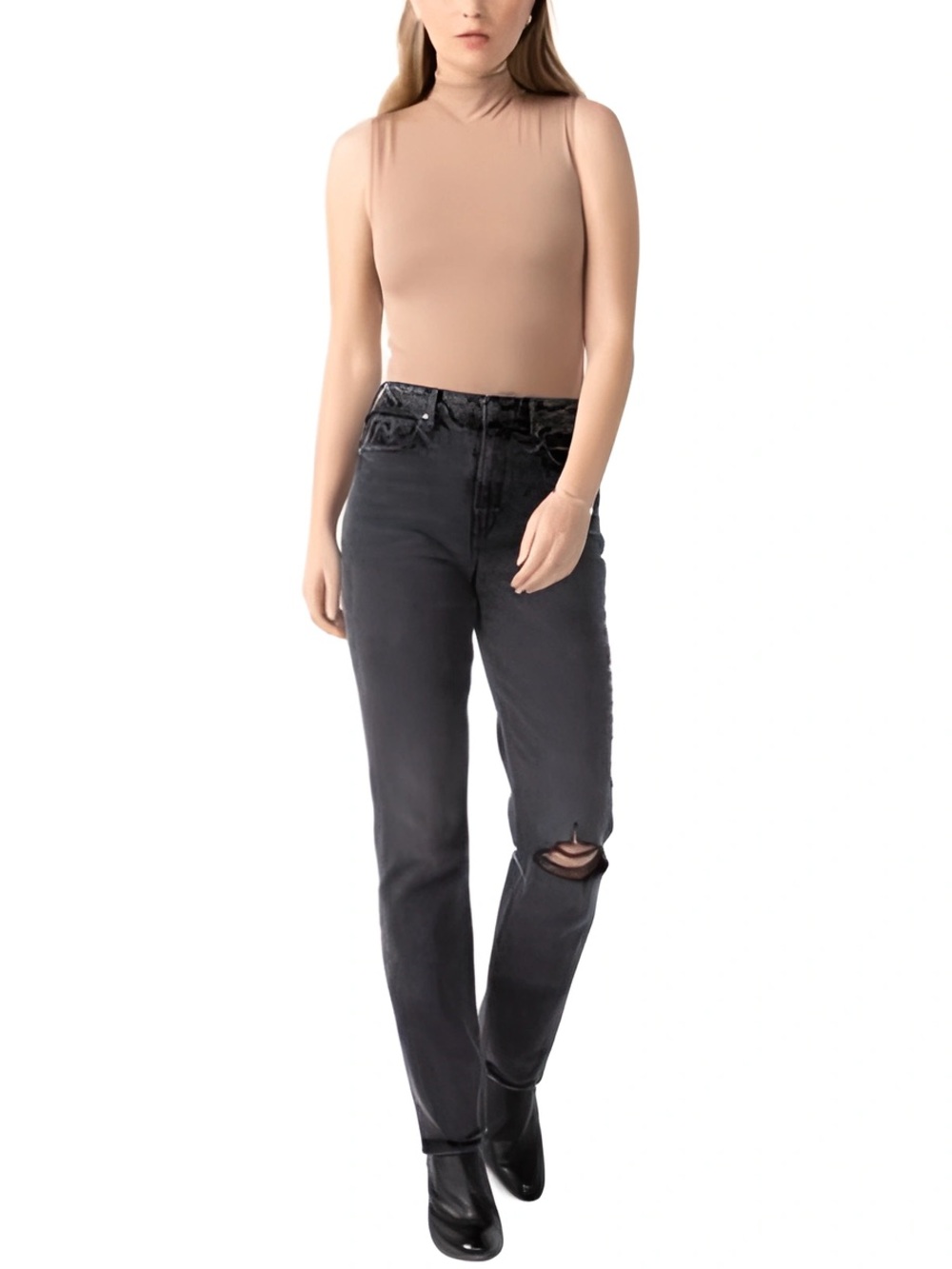 📓 Unpublished Women’s Distressed Jeans High-Rise Straight Leg Minimalist - Size
